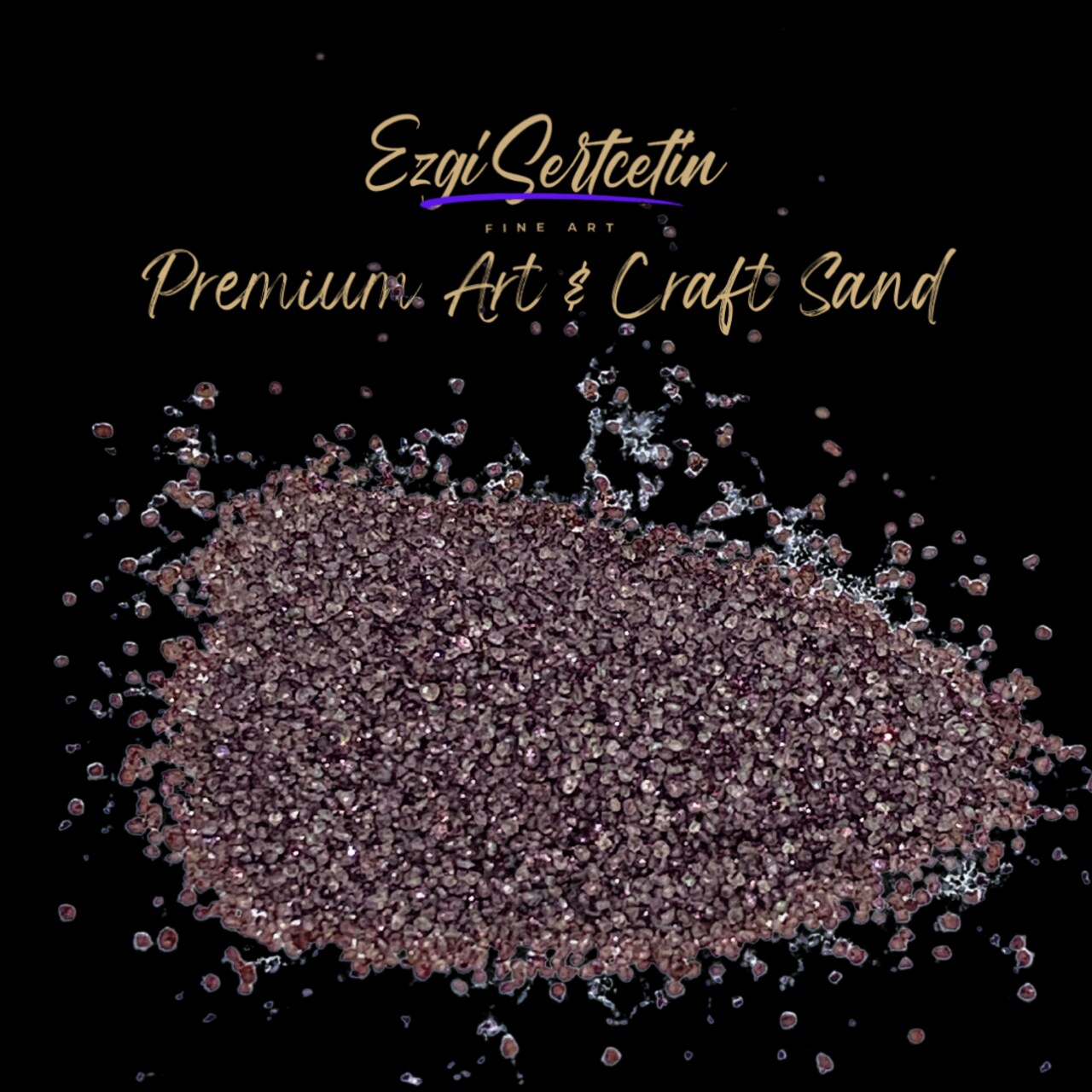 Premium Art Sand|Craft Sand|Unique Metallic-Neon Colors|Excellent Quartz Sand|10 oz|Excellent for Artwork|DIY|Sand Painting|Wedding Decoration|Vaze Filling|Ezgi Sertcetin